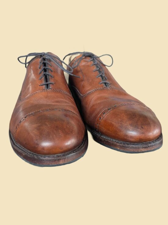 Allen Edmonds Fifth Avenue Men\'s Walnut Leather Cap-toe Oxfords Size 13 main image 15